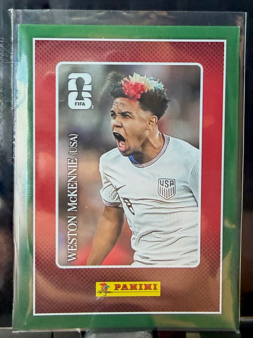 2026 Panini World Cup Sticker Weston McKennie GREEN PARALLEL 043/199 USA